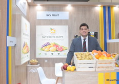 Abdelrahman Eltokhy, quality control and sales manager of Sky Fruit Egypt, exhibiting for the first time at Fruit Logistica.