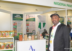 Ambrose Okojie, managing director of AGB Paulas from Nigeria, exports sweet potatoes, yam, cassava and peanuts.