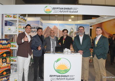 Rayan El Sawy and the Egyptian Emirati's team at Fruit Logistica.