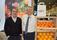 Nikolas Zenonos (left) and Costas Potamitis (right) from Red Seal – Cyprus Phassouri Plantations Co. Ltd. They have had expertise in citrus fruits for almost a century.