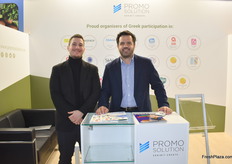 George Titiris (left) and Petros Pingos (right) from the Greek company Promo Solutions. They support and manage the participation of Greek companies in numerous international exhibitions.