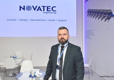Giannis Kolios from Novatec. The company has greatly contributed to the technological upgrading of Greek packing houses and continuously works on new solutions.
