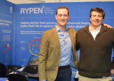 Rypen have a new product to add to the case liners, the shrivel sheets can placed on top of sensitive products while still allowing forced air cooling through the box. The sheets are being used with South African stone fruit and avocados. Tristan and Jorge Garcia Van Grin were at the stand.