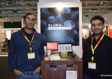 Kluralabs were in the start ups areas with active packaging solutions. They are working in the Middle East and UK giving produce an additional four days shelf life. Neer Magda and Matin Mohseni were at the stand.