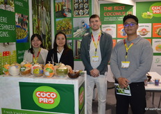 Coco Pro were promoting ready to drink coconuts from Vietnam.