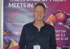 Jon Clark from Fruitworld International was visiting the show.