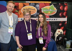 Cameron Sungail, Taylor Hazelwood, and Hailey Clark with Sun Belle.