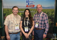 Steve Shearer, Fabiola Perez, and Anthony Stetson with Pretty Lady Vineyards.