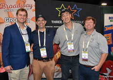 Chris Hall of Melon Direct joined Josh Wright, Peter Won, and Thomas Webb of 3 Star Produce for a picture.