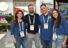 Sarah Consalo, Anthony Consalo, and Morgan DiMartino with Consalo Family Farms are joined by Jim Mastromichalis of Harris Teeter (2nd from left).