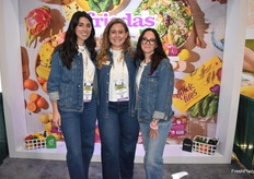Juana Henry, Alex Jackson, and Abby McPherson with Frieda’s Branded Produce.