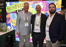 JC Myers, Matt Mandel, and Pedro Balderrama with SunFed.