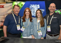 Steve Smith, Lauren Roberts, Marianne Plath, and Troy Howard with Washington Fruit Growers.
