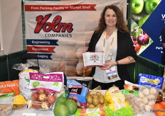 Marsha Pozza with Volm Companies. Volm is a first-time exhibitor.