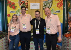 Brigita DiMenna, Mike Faul, Chris Jones, and Jeff Richardson with Great Lakes Greenhouses.