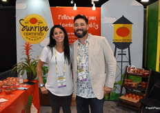 Suzanne Dannunzio and Lyle Bagley with Sunripe Certified Brands.