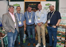 Sloan Lott, Jeff Rhoden, Rich Pazderski, Brian Silvas, and Zach Allen with Bland Farms.