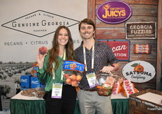 Caitlin and Sam Way of Genuine Georgia, which brings peaches, citrus, and pecans to market.
