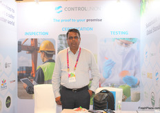 P Manikandan of Control Union takes a moment for a photograph