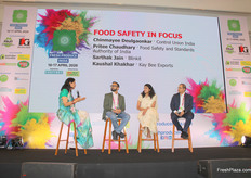 Chinmayee Deulgaonkar, Sarthak Jain, Pritee Chaudhary and Kaushal Khakhar discussing evolving food safety and compliance systems being adopted by India's retail and quick commerce chains.