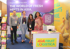Messe Berlin's Sedrik Schirner and Marie Berkefeld with Messe Berlin India's Deepika Unni and Kim Dlima.