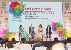 Chinmayee Deulgaonkar, Sarthak Jain, Pritee Chaudhary and Kaushal Khakhar discussing evolving food safety and compliance systems being adopted by India's retail and quick commerce chains.