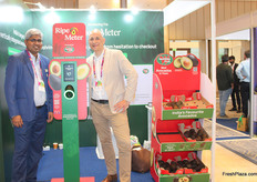 Agay TG of Westfalia India and Rene Clerc of One Third together introduce OneThird's Avocado Scanner in India at the FPI event