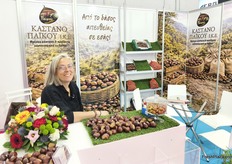 Chestnuts from Mount Paiko are the product around which Chestnut Paikou P.C. was built. In the photo, Athina Mouchtsi.