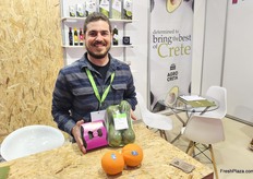 Giorgos Mpentis from the Greek company Agrocreta. The company has moved into offering ready-to-eat avocados.