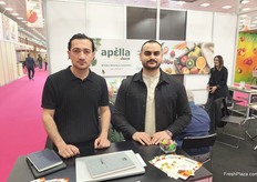David Mamedov and Dimitris Tsiranidis from Apella. The company imports and exports a wide variety of fruits.