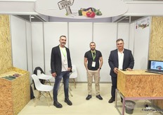 The team of the Arvi agricultural cooperative from Crete, which handles greenhouse vegetables. From left, Giorgos Kladakis, Emmanouil Lyritzakis and Thanasis Kalyvas.