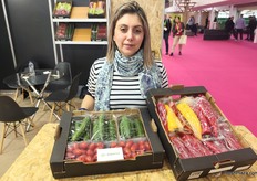 Chrissoula Tekidou from the Cretan company Aspersa traveled to Thessaloniki to hold meetings for organic greenhouse vegetables.