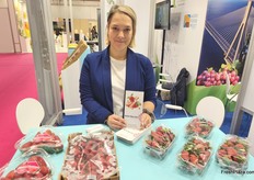 Aikaterina Simentaridou from the agricultural cooperative Aelia Berries, which specializes in strawberry production.