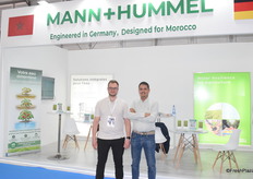 Marcel Werle and Yassine Sghiri from German company Mann + Hummel. The family business provides filtration solutions for agriculture.
