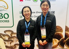 Alice Xiao and Lulu Geng of Nebo Mushrooms Ltd.
