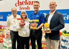 Stewart Lang, Denise Hinkley, Eric Martinson and Mac Riggan of Chelan Fresh.
