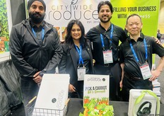 L-R: Raman Singh, Fazleen Khan-Gupta, Gopal Gupta and Guangwen Cui of City Wide Produce.