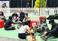 Show attendees certainly enjoyed Produce Pups time.