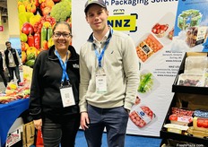Brenda Oglesby of Scott Farms, Inc. with Ryan Fuel of NNZ Inc.