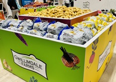 A beautiful potato display at Gwillimdale Farms’ booth.