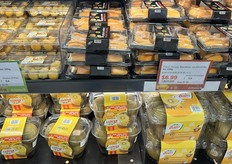 Fresh Barhi dates, lychee that’s marked as flown by air and Golden kiwi.