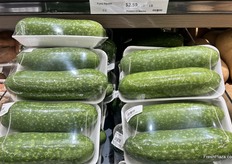 Two packs of fuzzy squash from Mexico.