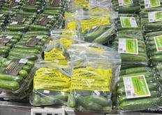 L-R: Shoppers can pick from conventional mini cucumbers from Canada, Naturally Imperfect Canadian cucumbers or organic mini cucumbers from Mexico.