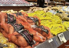 Tray-packed Russet potatoes, bagged sweet potatoes, Naturally Imperfect potatoes, bagged Russets and more.