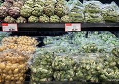 Grab and go bags of vegetables.