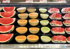 Grab-and-go halves and slices of watermelon, honeydew, cantaloupe and papaya.