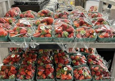 Location, location, location: Ontario greenhouse-grown strawberries get a prime display spot by the front door of the store.