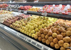 Many, many varieties of pears get the push with shoppers.