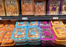 More grab and go–this time on cubed butternut squash, sweet potato, root vegetable medley, sweet potato fries, beets and turnips.