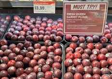 Shoppers are encouraged to try fresh Queen Garnet plums from Australia.